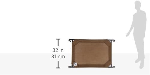 Coolaroo The Original Cooling Elevated Dog Bed, Indoor and Outdoor, Medium, Nutmeg - PAWPICO