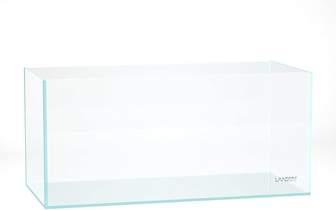 Landen 100P 50 Gallon Rimless Low Iron Aquarium Tank, W39.4×D17.7×H17.7 in(100x45x45cm) 10mm Thickness with Black Nano Foam Leveling mat Included Landen