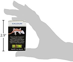 Exo Terra Calcium Powder: Ultra Fine, High Calcium Formula Supports Bone Health, Growth, and Metabolism. Perfect for Insects, Fruits & Veggies 1.4 oz. ExoTerra