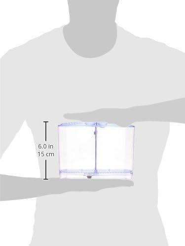 Penn-Plax Twin Betta Bow-Front Kit for Aquarium Blue, Green, Tank is 7.5" Across The Front, 6" Across The Back Penn-Plax