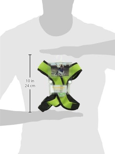 Gooby Comfort X Head In Harness - Green, Large - No Pull Small Dog Harness, Patented Choke-Free X Frame - Perfect on the Go Dog Harness for Medium Dogs No Pull or Small Dogs for Indoor and Outdoor Use Gooby