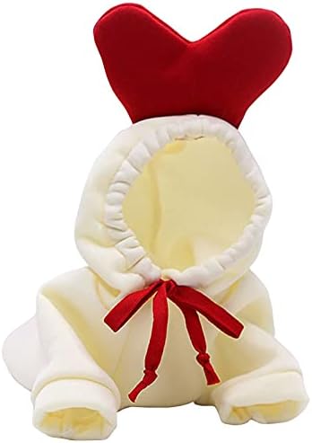Warm Dog Winter Clothes Cute Fruit Dog Coat Hoodies Fleece Pet Dogs Costume Jacket for French Bulldog Chihuahua Ropa para Perro(White,XXL) - PAWPICO
