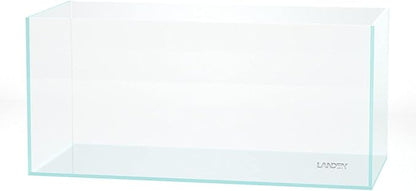 Landen 100P 50 Gallon Rimless Low Iron Aquarium Tank, W39.4×D17.7×H17.7 in(100x45x45cm) 10mm Thickness with Black Nano Foam Leveling mat Included Landen