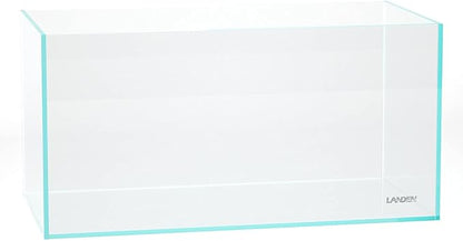 LANDEN 90P 44 Gallon Rimless Low Iron Aquarium Tank, W35.4 x D17.7 × H17.7in (90cm x 45cm x 45cm) 10mm Thickness with Black Nano Foam Leveling mat Included Landen