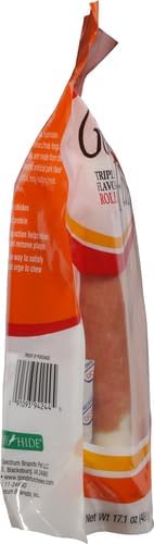 Good'n'Fun Triple Flavor 7 inch Rolls, Chews for Dogs, 6 Count (Pack of 1) - PAWPICO