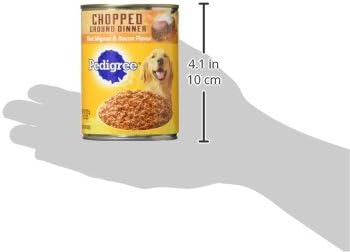 PEDIGREE CHOPPED GROUND DINNER Adult Canned Soft Wet Dog Food, Variety Pack, Filet Mignon & Bacon Flavor and Beef, Bacon & Cheese Flavor, (12) 13.2 oz. Cans - PAWPICO