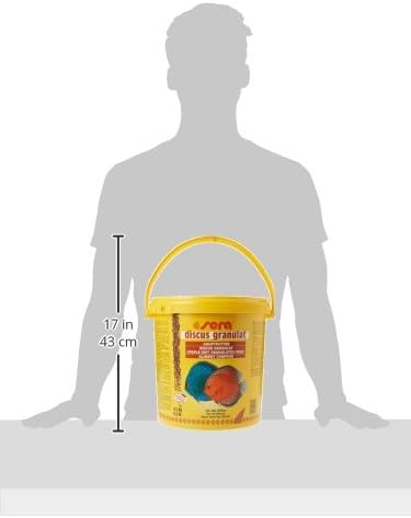 Sera Discus Granules Nature 10l (4,2kg/147,1 oz) | Main Feed for All Discus & Ornamental Fish | Rich in Aquatic Proteins & Minerals | No Dyes or Preservatives | Boosts Growth, Health & Fertility Sera