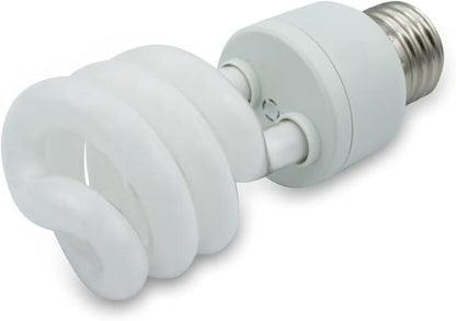 lumenivo 15 Watt UVB Reptile Light 5.0 15W Spiral Reptile Heat Terrarium Light Bulbs for Turtles, Gecko, Tortoise, Snake, Lizard, Chameleons, and Insects - 120V - 2 Pack Lumenivo
