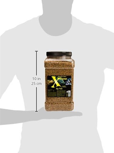 Xtreme Big Fella 3.0mm Pellets: Professional Nutrition for Medium to Large Cichlid/Community Fish - Boost Immune & Digestive Health, Color & Energy, Max Protein Fish Food – USA Farm Grown (64oz) XtremeAquaticFoods