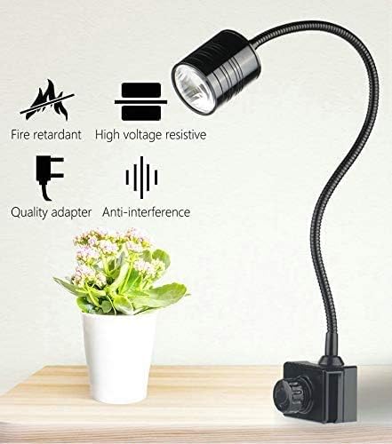 LED Aquarium Light - Freshwater Fish Tank Light Spotlight with 3 Colors 3000K 4000K 6000K Cool and Warm White for Planted Fish Tank (6000K Cool White only) NILIPAL