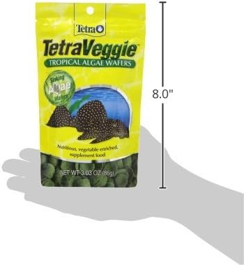 Tetra 77016 TetraVeggie Algae Wafers, 6-Ounce, 172-Gram Tetra