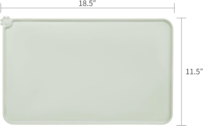 AUDWUD Silicone Waterproof Dog Cat Pet Feeding Mats,Anti Slip Pet Bowl Mats,Pet Feeding Mat - PAWPICO