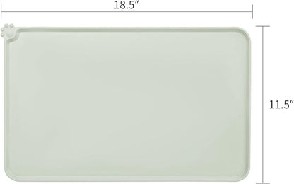 AUDWUD Silicone Waterproof Dog Cat Pet Feeding Mats,Anti Slip Pet Bowl Mats,Pet Feeding Mat - PAWPICO