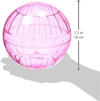 Kaytee 7" Assorted Color Run-About Exercise Ball for Pet Hamsters & Gerbils (Pack of 2) Kaytee