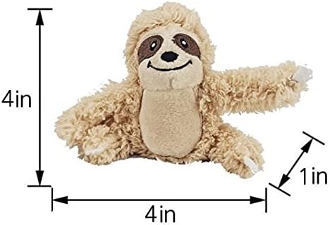 Sloth Dog Toy, Dog Squeaky Toy, Tree with Hide and Squeak Plush Toys for Dogs, Toy, Puzzle Toy for Small and Medium Size Dogs. (3 Pack: Replacement Animals, Sloth) - PAWPICO