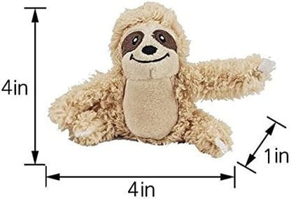 Sloth Dog Toy, Dog Squeaky Toy, Tree with Hide and Squeak Plush Toys for Dogs, Toy, Puzzle Toy for Small and Medium Size Dogs. (3 Pack: Replacement Animals, Sloth) - PAWPICO