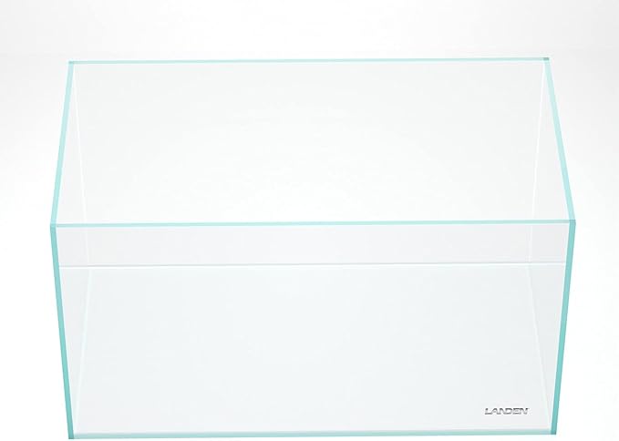 LANDEN 90P 55 Gallon Rimless Low Iron Aquarium Tank,W35.4×D19.7×H19.7 in(90x50x50cm) 10mm Thickness with Black Nano Foam Leveling mat Included Landen