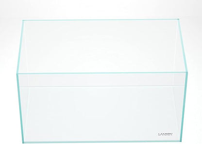 LANDEN 90P 55 Gallon Rimless Low Iron Aquarium Tank,W35.4×D19.7×H19.7 in(90x50x50cm) 10mm Thickness with Black Nano Foam Leveling mat Included Landen