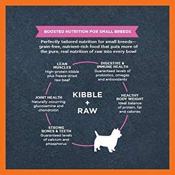 Instinct Raw Boost Small Breed Grain Free Recipe with Real Beef Natural Dry Dog Food, 10 lb. Bag - PAWPICO