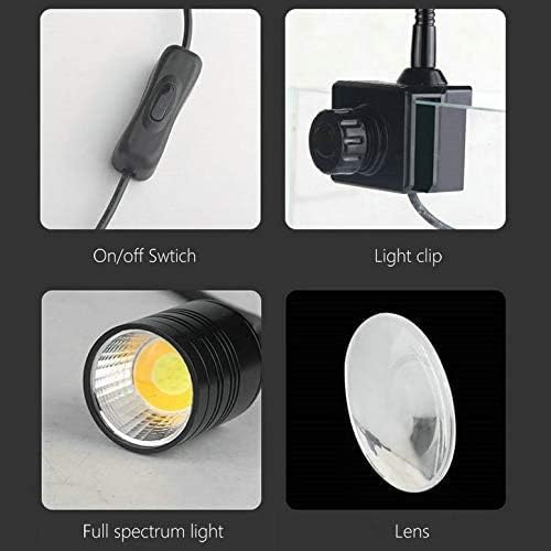 LED Aquarium Light - Freshwater Fish Tank Light Vivarium Terrarium Spotlight 3 Colors 3000K 4000K 6000K Cool Warm White for Planted Fish Tank (3 Colors) NILIPAL