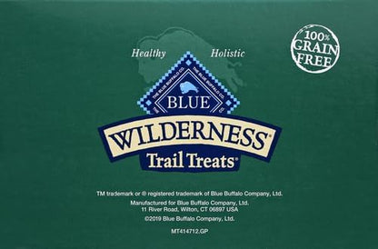 Blue Buffalo Wilderness Trail Treats High Protein Grain Free Dog Biscuits Crunchy Dog Treats, Duck Recipe, 36-oz Box - PAWPICO