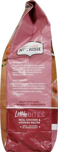 Nutrish Rachael Ray Little Bites Dry Dog Food, Chicken & Veggies Recipe for Small Breeds, 6 Pounds - PAWPICO