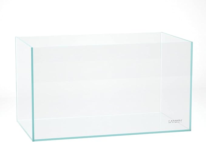 LANDEN 90P 55 Gallon Rimless Low Iron Aquarium Tank,W35.4×D19.7×H19.7 in(90x50x50cm) 10mm Thickness with Black Nano Foam Leveling mat Included Landen