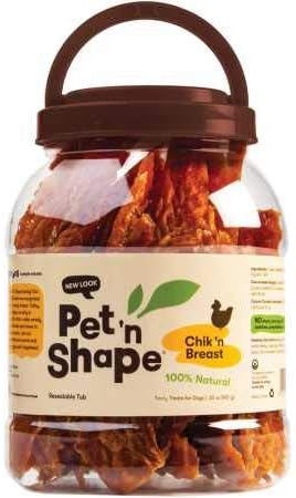 Pet 'n Shape Chik 'n Breast Jerky Dog Treats - 2 Pound - PAWPICO