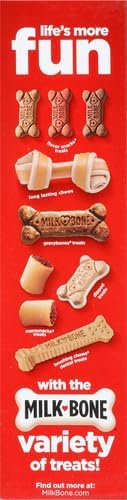 Milk-Bone Flavor Snacks Dog Treats, Small Biscuits, 24 Ounce Crunchy Texture Helps Reduce Tartar (Pack of 2) - PAWPICO