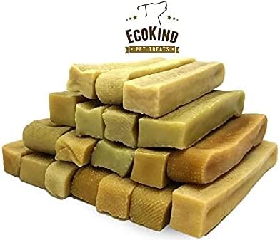 EcoKind Premium Gold Yak Cheese Himalayan Dog Chews, Dog Treats Large Breed, All Natural, High Protein, for Aggressive Chewers, Large - 20+ Chews (5 lb) - PAWPICO