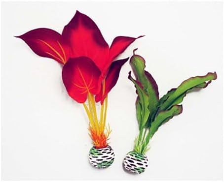 biOrb Silk Plant Set Large Green & red biOrb