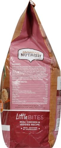 Nutrish Rachael Ray Little Bites Dry Dog Food, Chicken & Veggies Recipe for Small Breeds, 6 Pounds - PAWPICO