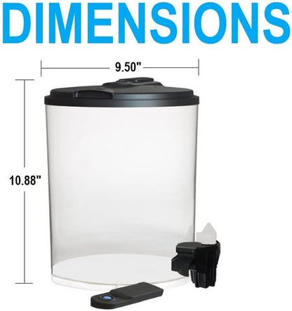 Koller Products AquaView 2-Gallon Plastic 360 Aquarium with Power Filter & LED Lighting for Tropical Fish - Betta Fish DISCOVERTHEEXCITINGWORLDOFKEEPINGTROPICALFISH