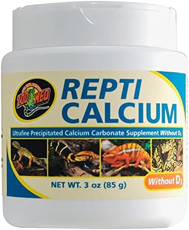 DBDPet Repti Calcium Without D3 (3oz) - Includes Attached Pro-Tip Guide DBDPet