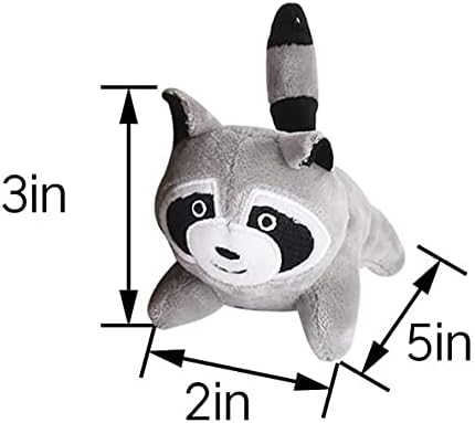 Raccoon in Tree Hide and Seek Dog Toy for Small and Medium Size Dogs, Plush Raccoon Inside Trunk Dog Toy with Squeaker, Interactive Burrow Dog Toy (Tree with Raccoons, Small) - PAWPICO