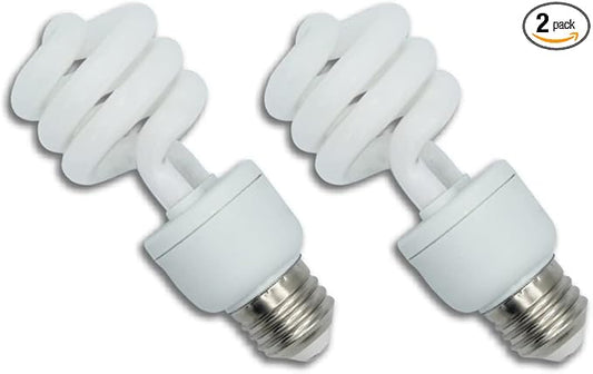 lumenivo 15 Watt UVB Reptile Light 5.0 15W Spiral Reptile Heat Terrarium Light Bulbs for Turtles, Gecko, Tortoise, Snake, Lizard, Chameleons, and Insects - 120V - 2 Pack Lumenivo