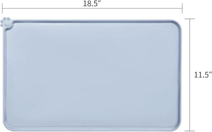 AUDWUD Silicone Waterproof Dog Cat Pet Feeding Mats,Anti Slip Pet Bowl Mats,Pet Feeding Mat - PAWPICO