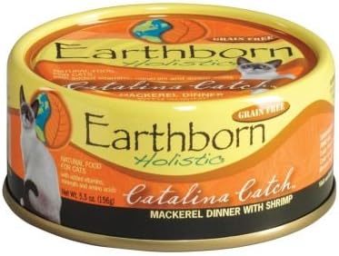 Earthborn Holistic Wet Cat Food Variety Pack - 3 Flavors (Catalina Catch, Chicken Catcciatori, and Monterey Medley) - 5.5 Ounces Each (12 Cans Total) - PAWPICO