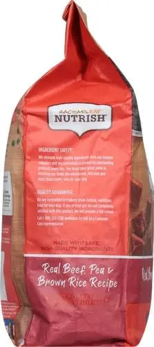 Nutrish Rachael Ray Premium Natural Dry Dog Food with Added Vitamins, Minerals & Taurine, Real Beef, Pea, & Brown Rice Recipe, 6 Pounds (Packaging May Vary) - PAWPICO