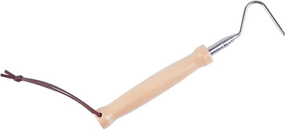 29 inches Collapsible Snake Hook,Telescopic Rods Designed with Ring Grooves,Sturdy Stainless Steel Hook,Snake Tool Hook,Wooden Handle BOVONVON