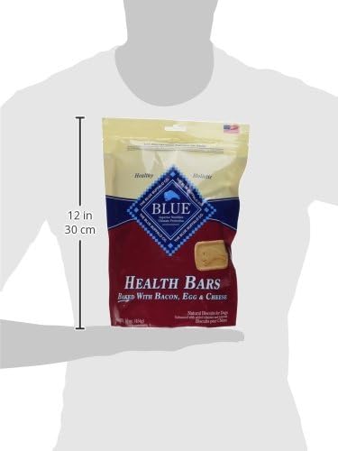 Blue Buffalo Health Bars Crunchy Dog Biscuits, Oven-Baked With Natural Ingredients, Bacon, Egg & Cheese , 16-oz. Bag - PAWPICO