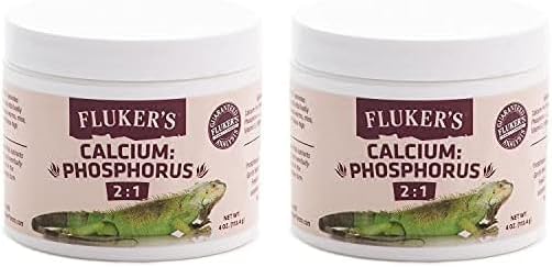 Fluker's Calcium to Phosphorus Reptile Dietary Supplement, 4 oz (Pack of 2) Flukers