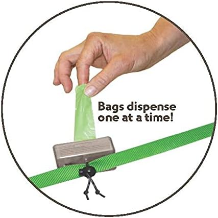 Neater Pets Neater Bags - Dog Waste Poop Bags - Dispense One at a Time Like Tissues - No Rolls to Fuss With - Easy-Tie Handles - Dispenser Attaches to any Leash (210 Bags, Blue Bone & Paw Print) - PAWPICO