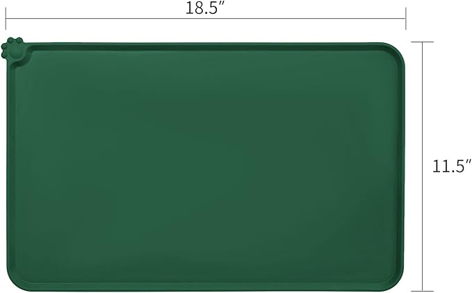 AUDWUD Silicone Waterproof Dog Cat Pet Feeding Mats,Anti Slip Pet Bowl Mats,Pet Feeding Mat - PAWPICO