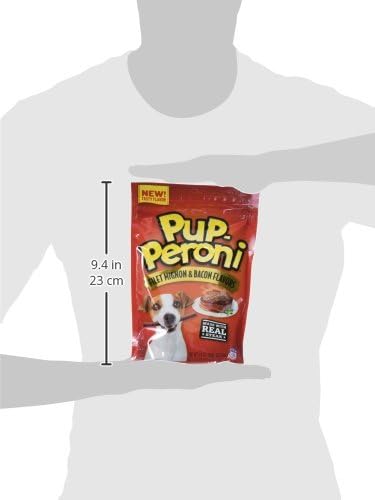 Pup-Peroni Dog Treats, Filet Mignon & Bacon Flavors, 5.6 Ounce (Pack of 8), Made with Real Steak - PAWPICO