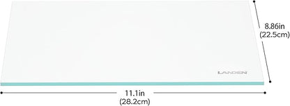 LANDEN 4mm Thick Clear Glass Aquarium Lid, Includes 4 Clips for Secure Placement, 282 x 225mm(11.1x8.86 inches) for 290-294 mm Inner Length Aquariums, Adapted to CB303030, ARF30 Landen