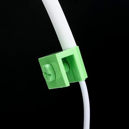 Clip On Aquarium LED Light, Mini USB Tortoise Fish Tank Aquarium LED with No Strobe, Clip On Leaf Head Ligh with US Plug 100-240V, for Aquatic Plant Growing(green blue white light) DAUERHAFT