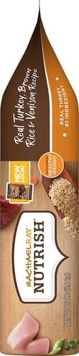 Rachael Ray Nutrish Dry Dog Food, Turkey, Brown Rice & Venison Recipe for Weight Management, 26 Pounds - PAWPICO