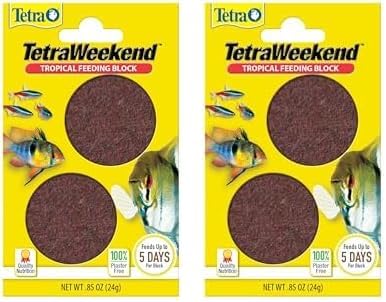 Tetra Weekend and Vacation Feeder Slow-Release Fish Food for Tropical Fish 0.85 Ounce (Pack of 2) (Packaging May Vary) Tetra