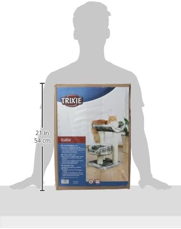 Trixie Isaba Scratching Post, 62 cm, Black/White - PAWPICO